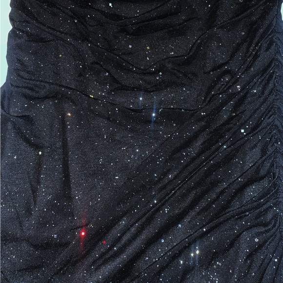Black Sequin Y2K Party Dress - Picture 3 of 4